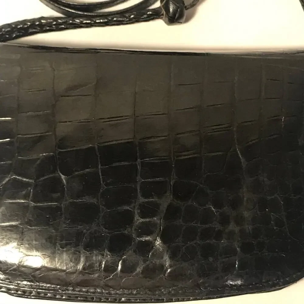 VINTAGE REPTILE LEATHER CROSSBODY BAG